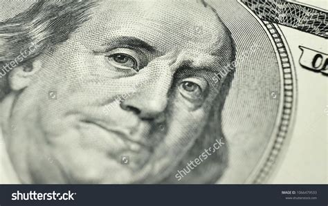 100 Dollar Bill President Benjamin Franklin ภาพสต็อก 1066479533 ...