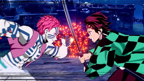 Demon Slayer - Akaza vs Tanjiro & Rengoku Gameplay - Hinokami Chronicles (PS5) - YouTube