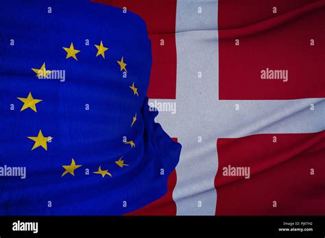 Denmark, European Union Flag Stock Photo - Alamy