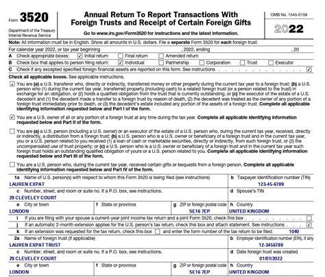 Form 3520 Due Date 2023 - Printable Forms Free Online