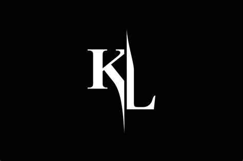 KL Monogram Logo V5 By Vectorseller | TheHungryJPEG