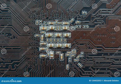 Printed Circuit Board with Electronic Components Stock Image - Image of circuit, chip: 134452053