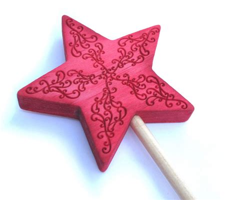 Red magic wand. Great for kids for dress up as fairies, pixies, or wizards.. $9,50, via Etsy ...