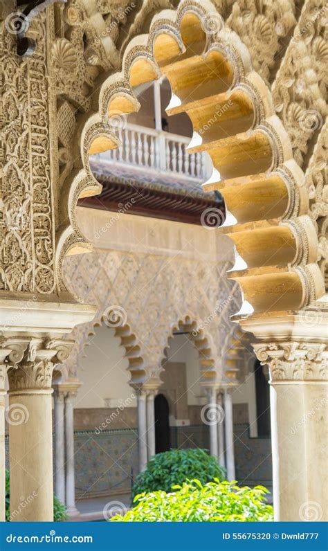 Beautiful Moorish Architecture Stock Photo - Image of arabic, andalucia: 55675320