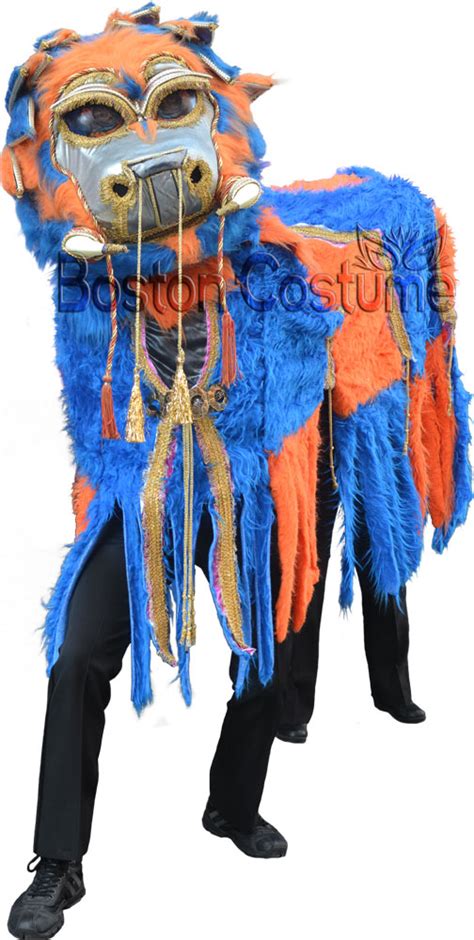 Orange and Blue Chinese Dragon Costume at Boston Costume