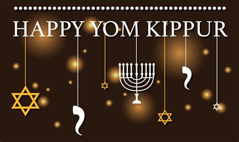 Yom Kippur greeting card 1338025 Vector Art at Vecteezy