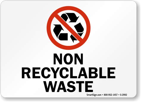 Non-Recyclable Logo - LogoDix