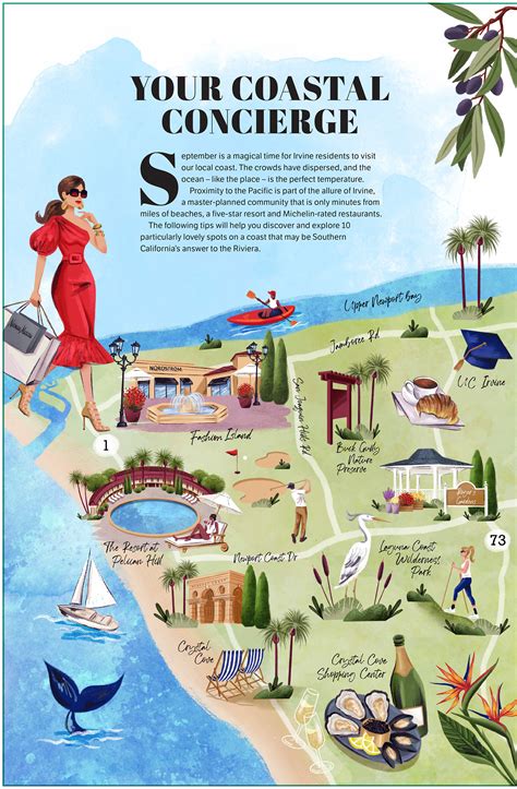 Newport Beach map on Behance