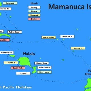 Mamanuca Islands Fiji Map