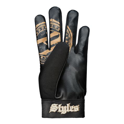 AJ Styles Black / Gold Replica Gloves - 3 Count - Wrestling Merchandise