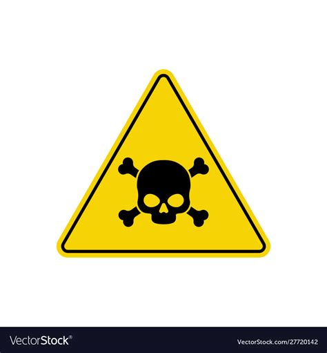 Triangle danger sign isolated on white background Vector Image