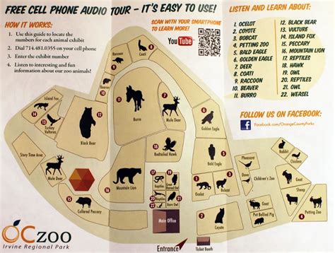 Orange County Zoo Map (2022 - 2020) | ThemeParkBrochures.net