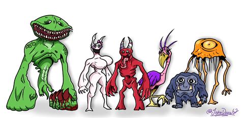 Garden of Ban Ban Redesigns by JohnDrawFatties on DeviantArt