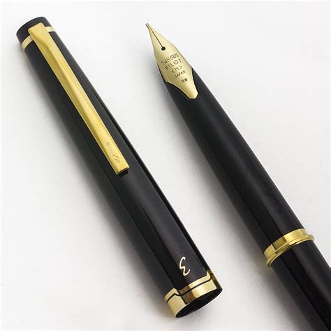 Pilot Elite 95S Pocket Fountain Pen - Black, 14k Medium Italic Nib ...