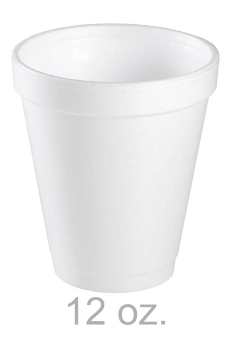 12 oz. Styrofoam Beverage Cups - White - GBE Packaging Supplies ...