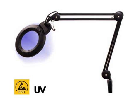 ESD Anti-static Magnifying Glass UV Light (3di, Ø180mm) | ELMI