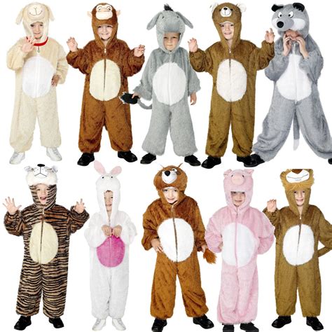 CHILDRENS ZOO FARM JUNGLE ANIMAL SUIT FANCY DRESS COSTUMES – BOYS GIRLS KIDS | eBay