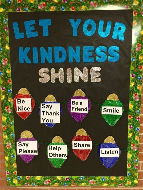 Winter school nurse bulletin board Let your kindness shine Nurse ...