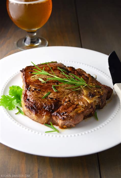 T-Bone Steak with Garlic and Rosemary Recipe | Kitchen Swagger