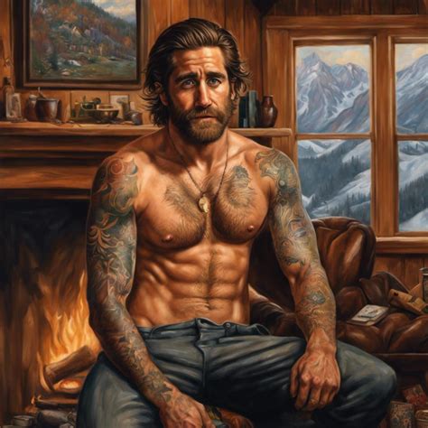 tattooed jake gyllenhaal - AI Generated Artwork - NightCafe Creator