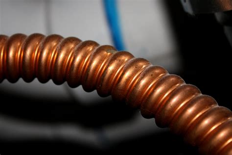 Free picture: flexible pipe, copper, metal pipe