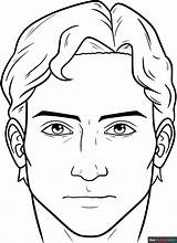 Face Coloring Page  Easy Drawing Guides sketch template