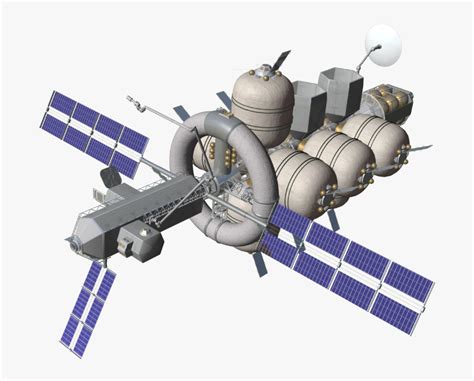 Realistic Space Station Concept, HD Png Download - kindpng