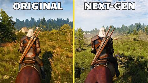 The Witcher 3 Next-Gen Vs Original Graphics Comparison (The Witcher 3 ...