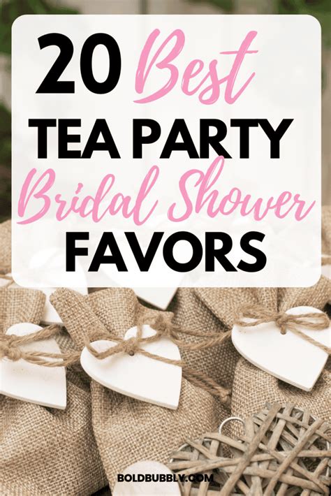 20 Best Tea Party Bridal Shower Favors - Bold & Bubbly