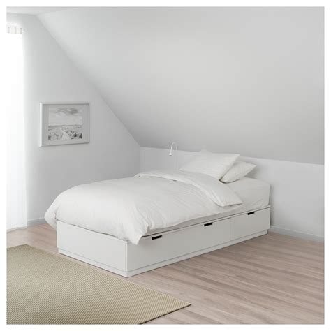 NORDLI Sängstomme med förvaring, vit, 90x200 cm - IKEA | Habitaciones juveniles, Decoración de ...