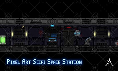 Pixel Art Scifi Space Station | GameDev Market
