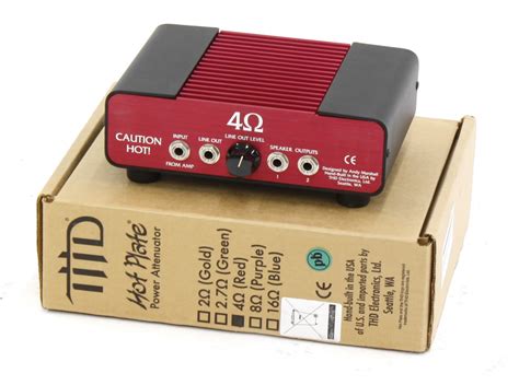 THD Hot Plate 4 ohm guitar amplifier power attenuator, boxed