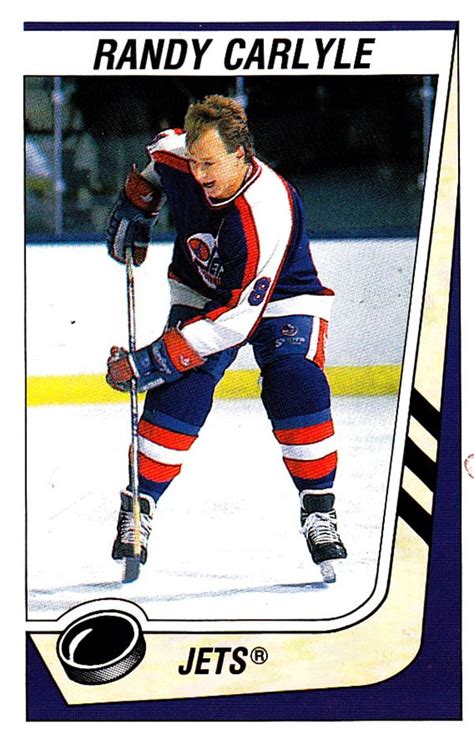 1989 PANINI #168-Randy Carlyle - NHL Hockey Stickers