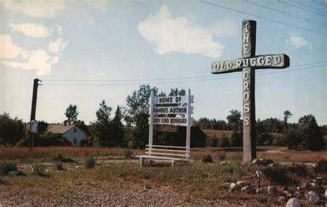 The Old Rugged Cross Reed City, MI Postcard