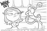 Anger Disgust And Fear Inside Out Coloring Page Printable sketch template