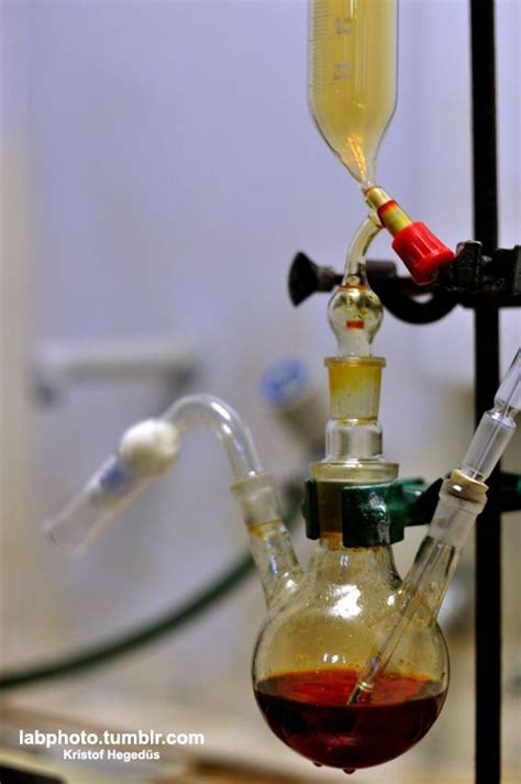 Pictures from an organic chemistry laboratory — Bromination with ...