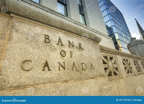 Bank of Canada Financial Building Exterior in Ottawa Canada Editorial ...