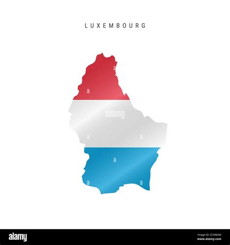 Detailed waving flag map of Luxembourg. map with masked flag Stock ...