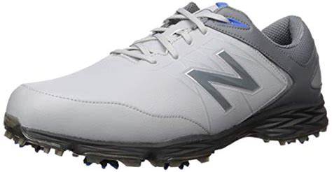 New Balance Leather Striker Waterproof Spiked Comfort Golf Shoe in Grey ...