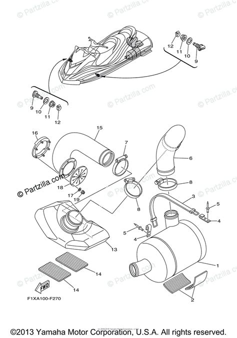 Yamaha Waverunner 2007 OEM Parts Diagram for Exhaust 3 | Partzilla.com