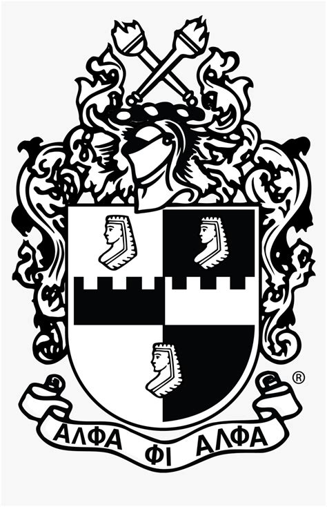 Alpha Phi Alpha Crest Png - Alpha Phi Alpha Crest Black And White ...