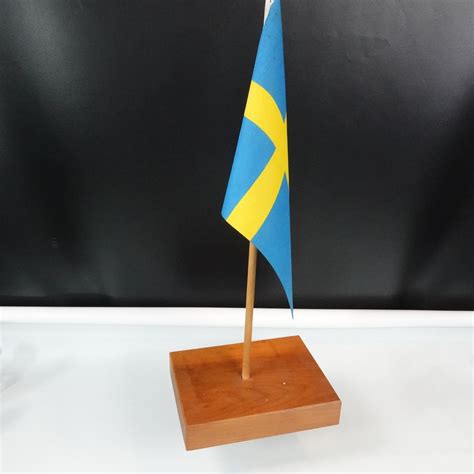 Sweden Flag Nordic Scandinavian Cross Desk Set Flat Vintage - Etsy