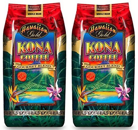 Hawaiian Gold Kona Whole Bean Coffee - 2 Pack (2 - 2 Lbs) Review | Making cold brew coffee, Kona ...