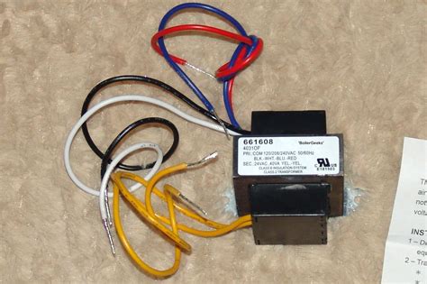 24 Volt Transformer Hvac Wiring - Replacing 24v 40va 208 230v Transformer Doityourself Com ...