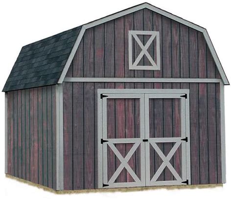 Denver 12x16 Wood Storage Shed Building Kit