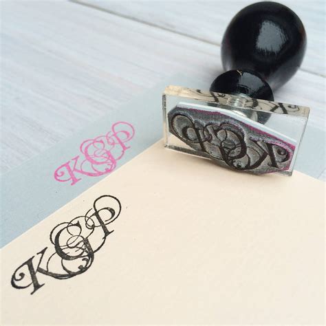 Personalised Monogram Stamp By Stomp Stamps