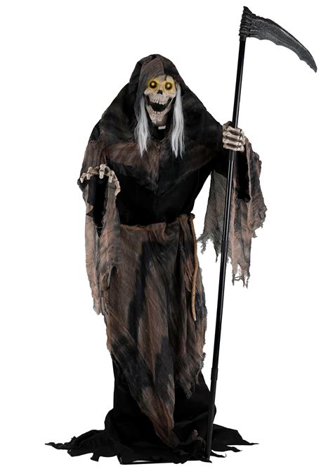 6 Foot Lunging Reaper Animated Halloween Decoration | Seasonal Visions International