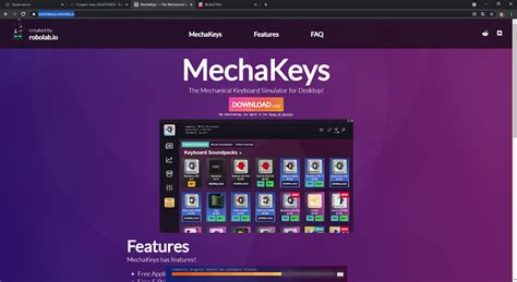 Mechakeys - A Mechanical Keyboard Simulator By Robolab.io