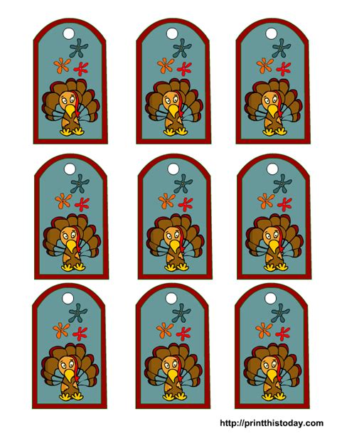 Free printable Tags for thanksgiving