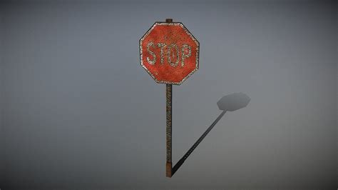 Rusty Stop Sign - Download Free 3D model by Yanez Designs (@Yanez-Designs) [2225bb4] - Sketchfab